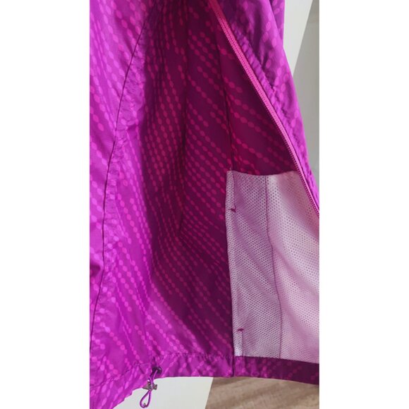 Eddie Bauer Women Lightweight Windbreaker Jacket Purple with Hoodie Size SMALL - Picture 9 of 10